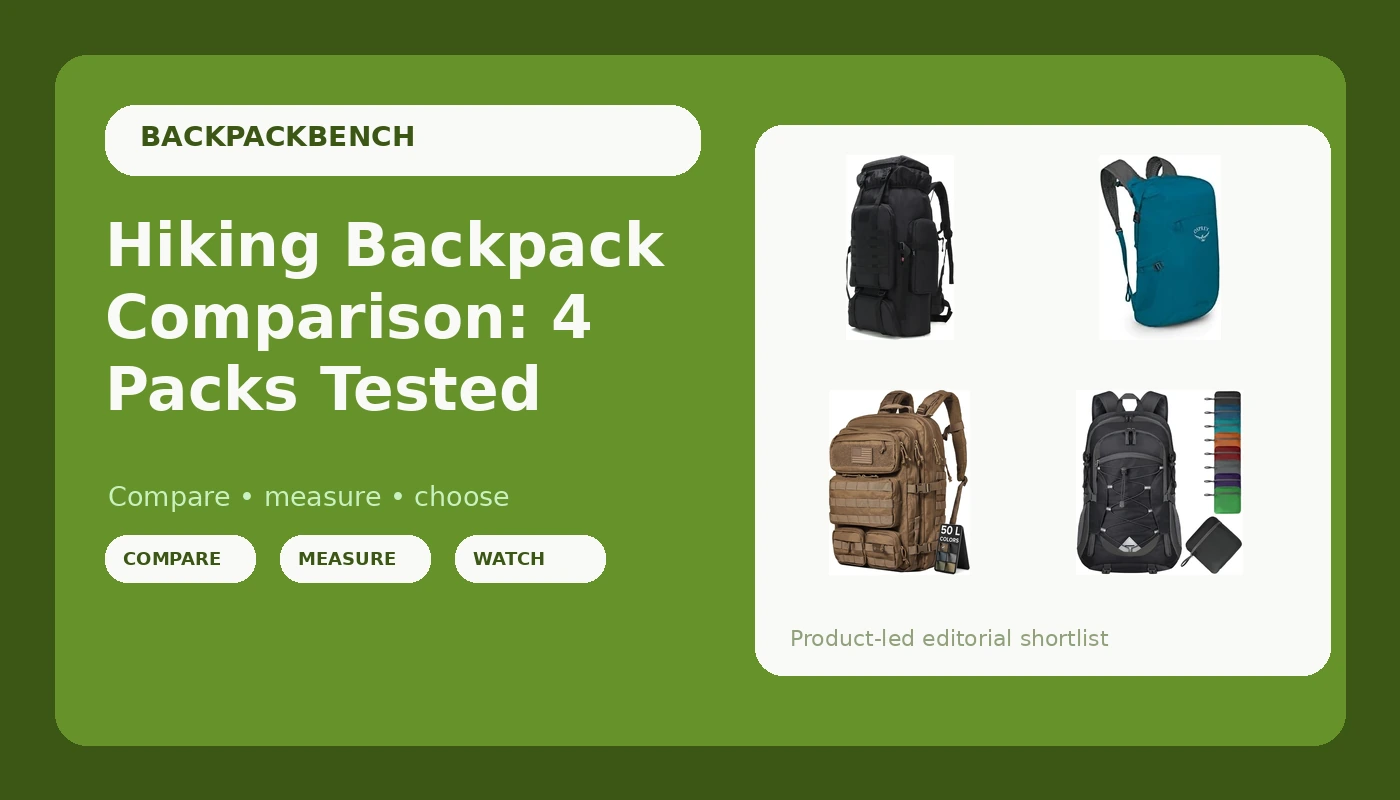 Hiking Backpack Comparison: 4 Packs Tested