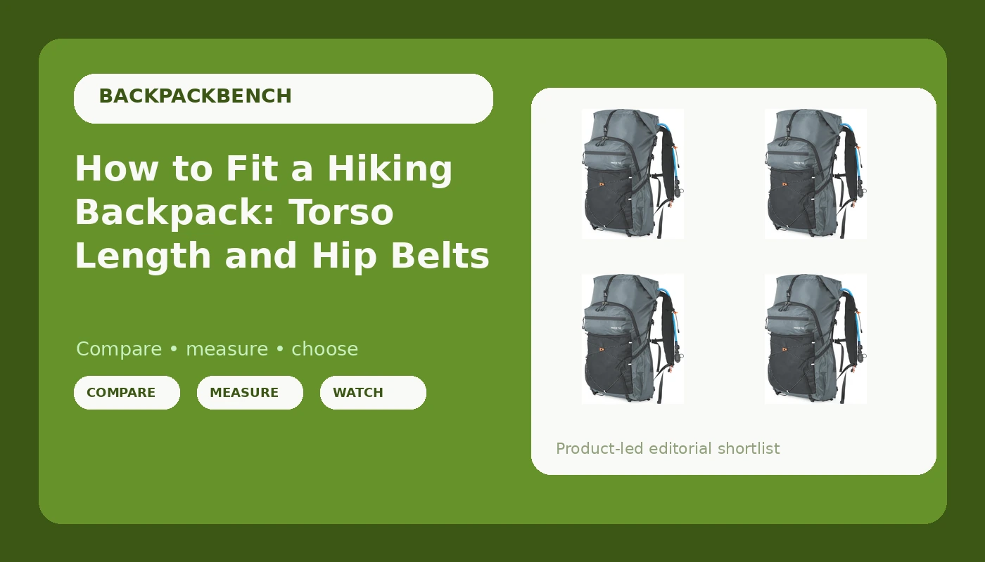 How to Fit a Hiking Backpack: Torso Length and Hip Belts - BackpackBench review with measurements and honest opinion
