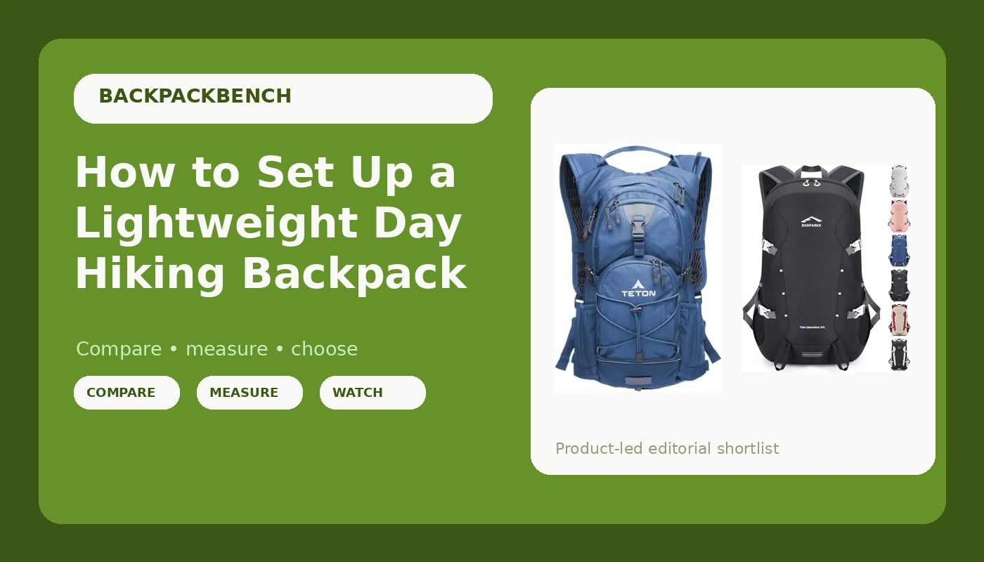 How to Set Up a Lightweight Day Hiking Backpack