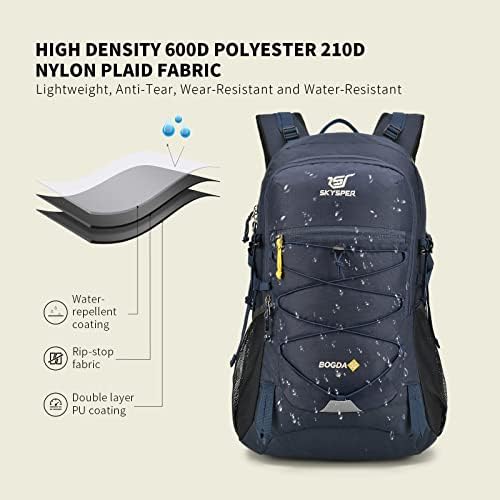 SKYSPER Hiking Backpack for Men Women, 35L Lightweight Travel Daypack, Outdoor Camping Back Pack with Multiple Compartments, Durable for Weekend Getaway