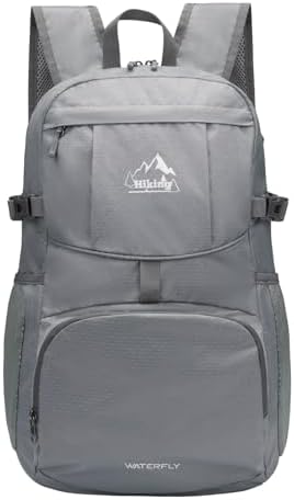 WATERFLY Small Lightweight Packable Hiking Backpack Foldable Travel Daypack