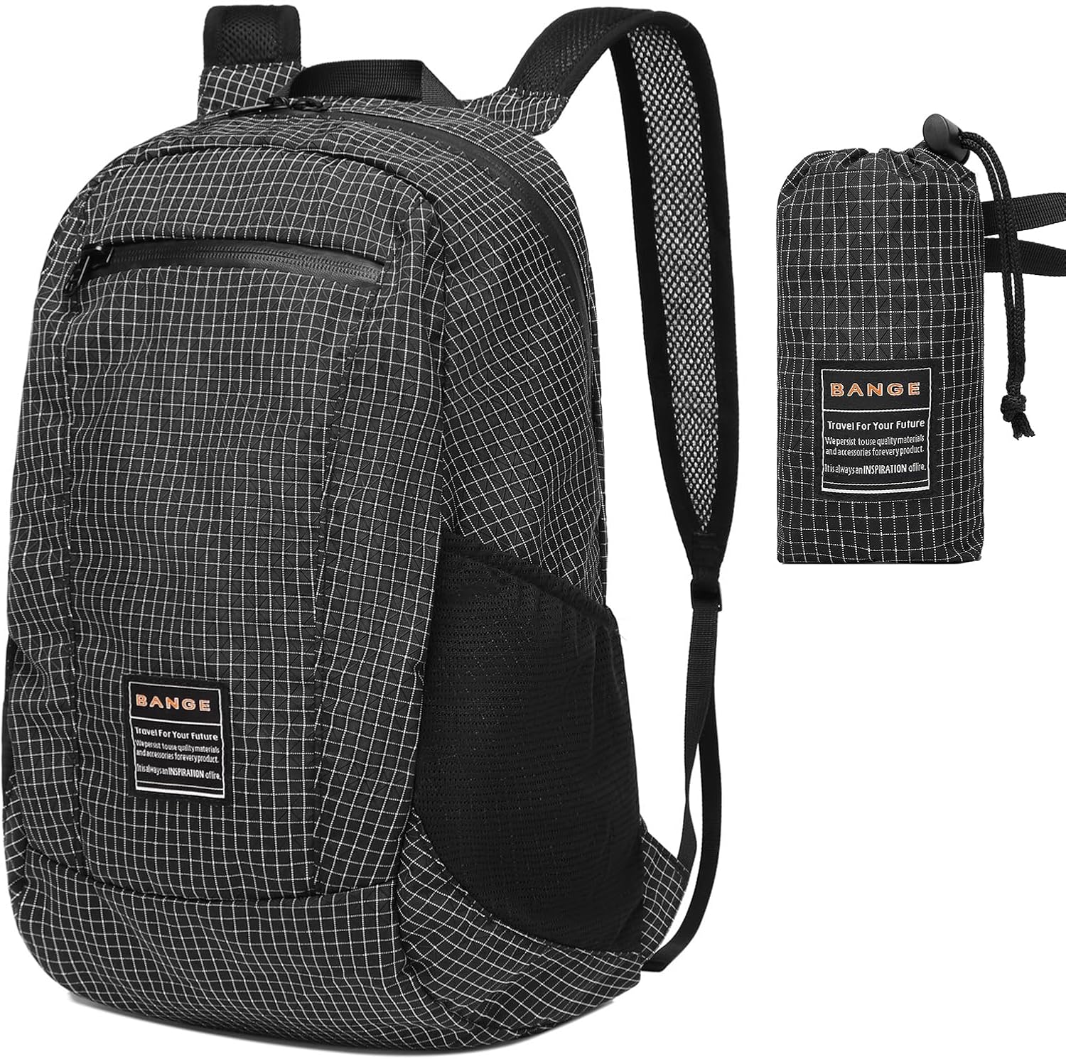 BANGE Small Hiking Backpack Lightweight Daypack, Soft Cushioned Day Pack for Men Women, Waterproof Hiking Camping Backpack for Travel Cycling