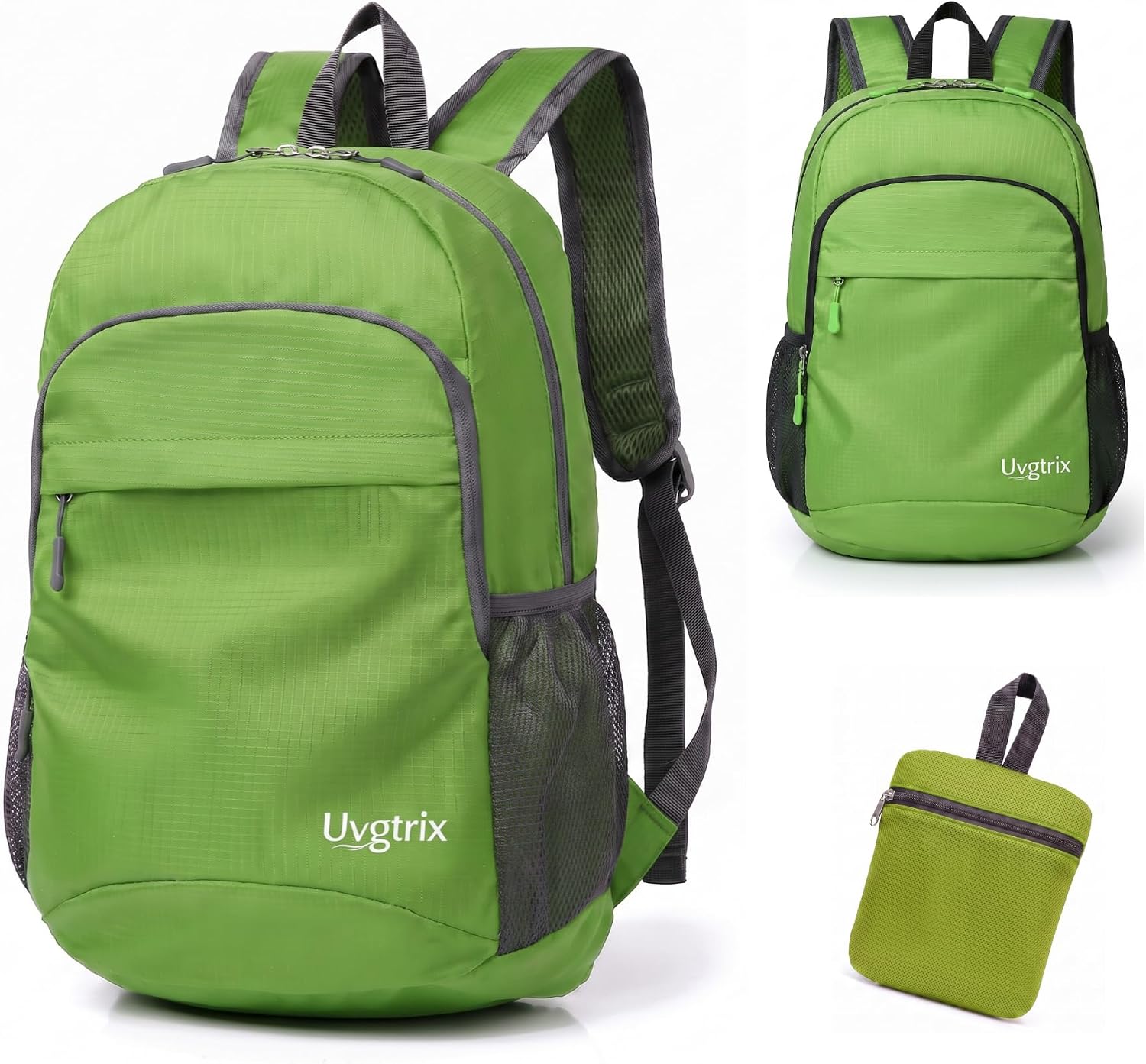 Foldable Lightweight Hiking Backpack Water Resistant Daypack,Green